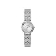 Dames Treasure Zilveren Armbandhorloge Guess , Gray , Dames