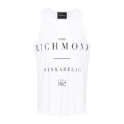 Heren Singlet Tank Top John Richmond , White , Heren