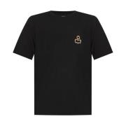 Zwarte Katoenen Tee Hugo Korte Mouw Isabel Marant , Black , Heren