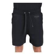 Heren Logo Banded Shorts Moschino , Black , Heren