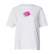 Dames Logo Tee Regular Fit Karl Lagerfeld , White , Dames