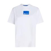 Dames Logo Tee Regular Fit Karl Lagerfeld , White , Dames