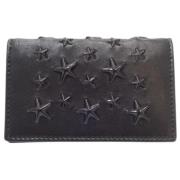 Pre-owned Leather wallets Jimmy Choo Pre-owned , Black , Dames