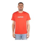 Basic T-shirt 2 Aspesi , Red , Heren