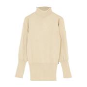 Glitter Elastische Top voor Vrouwen Silvian Heach , Beige , Dames