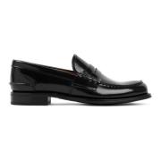 Zwarte leren loaferschoenen Church's , Black , Dames