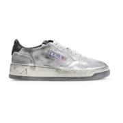 Retro Zilver Zwart Sneakers Autry , Gray , Dames