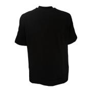 Katoenen T-shirt met korte mouwen en logo Emporio Armani , Black , Her...