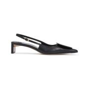 Zwarte Slingback Sandalen Duele B Jacquemus , Black , Dames