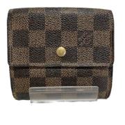 Pre-owned Canvas wallets Louis Vuitton Vintage , Brown , Dames