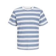 Gestreept SS T-shirt Captains Blue/Cloud Dancer Jack & Jones , Multico...