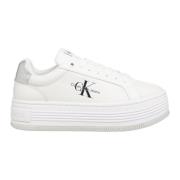 Eenvoudige Vetersneakers Calvin Klein Jeans , White , Dames