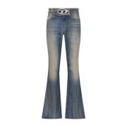 Blauwe Denim Jeans Diesel , Blue , Dames