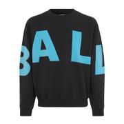 Wham Crewneck Sweatshirt Zwart Ball , Black , Dames