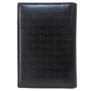 Pre-owned Leather wallets Dior Vintage , Black , Dames