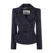 Marine Tailored Drunken Jacket Vivienne Westwood , Blue , Dames