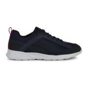 Blauwe Sanzio Sneakers voor Mannen Geox , Blue , Heren