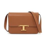 Tijdloze T Schoudertas met Riem Tod's , Brown , Dames