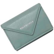 Pre-owned Leather wallets Balenciaga Vintage , Blue , Dames