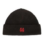 Zwart Rusty Logo Beanie 44 Label Group , Black , Heren