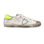 Vintage Skate Sneakers Wit Geel Philippe Model , White , Heren