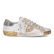 Vintage Street Style Sneakers Vrouwen Philippe Model , White , Dames