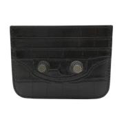 Pre-owned Leather wallets Balenciaga Vintage , Black , Unisex