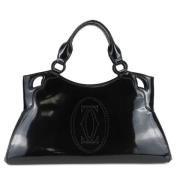 Pre-owned Fabric handbags Cartier Vintage , Black , Dames