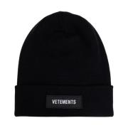 Wollen muts Vetements , Black , Unisex