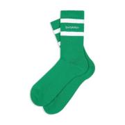 Geborduurde Logo Katoenen Sokken Sporty & Rich , Green , Heren