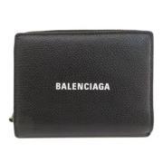 Pre-owned Leather wallets Balenciaga Vintage , Black , Dames