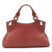Pre-owned Leather totes Cartier Vintage , Pink , Dames