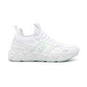 Witte Gebreide Sneakers Emporio Armani EA7 , White , Dames