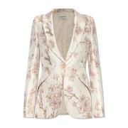 Bloemenpatroon blazer Alexander McQueen , Beige , Dames