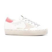 Witte Leren Sneakers met Ster Patch Golden Goose , White , Dames