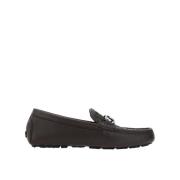 Leren Monogram Loafers Mannen Italië Fendi , Brown , Dames