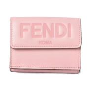 Pre-owned Leather wallets Fendi Vintage , Pink , Dames