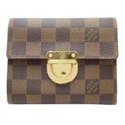 Pre-owned Canvas wallets Louis Vuitton Vintage , Brown , Dames