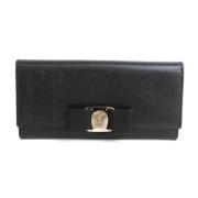 Pre-owned Leather wallets Salvatore Ferragamo Pre-owned , Black , Dame...