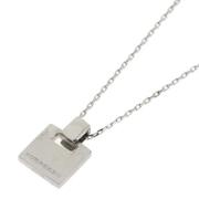 Pre-owned White Gold necklaces Burberry Vintage , Gray , Dames