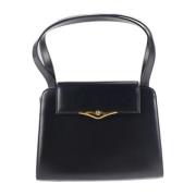 Pre-owned Leather handbags Cartier Vintage , Blue , Dames