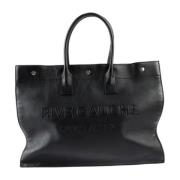 Pre-owned Leather totes Yves Saint Laurent Vintage , Black , Dames