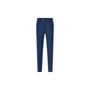 Blauwe Slim Fit Wollen Broek Oscar Jacobson , Blue , Heren