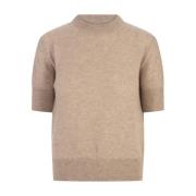 Kasjmier Korte Mouw Sweater Bruin Ermanno Scervino , Brown , Dames