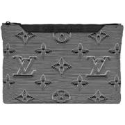 Pre-owned Fabric louis-vuitton-bags Louis Vuitton Vintage , Gray , Dam...