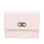 Pre-owned Leather wallets Salvatore Ferragamo Pre-owned , Pink , Dames