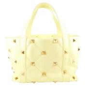 Pre-owned Fabric totes Valentino Vintage , Yellow , Dames