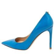 Pre-owned Leather heels Valentino Vintage , Blue , Dames