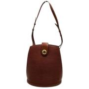 Pre-owned Leather shoulder-bags Louis Vuitton Vintage , Brown , Dames