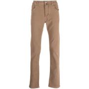 Bard Stijl Katoenen Broek Jacob Cohën , Beige , Heren